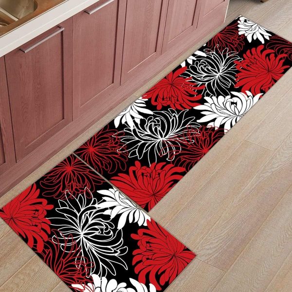 Kitchen Mat Cushioned Anti-Fatigue Kitchen Rug Waterproof NonSkid Kitchen Mat x2