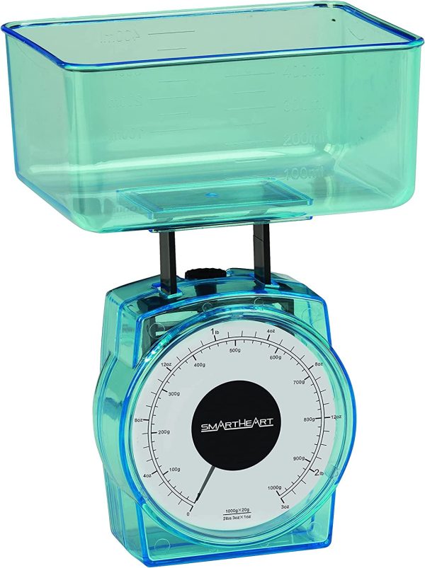 Smartheart Mechanical Kitchen Scale | Precise Measurements with Removable Bowl |