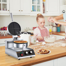 ZOKOP Commercial Waffle Maker Machine Nonstick Waffle Iron with Quick Heat-Up