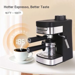 Espresso Machine Maker with Steam Milk Frother Espresso Coffee Machines Latte US