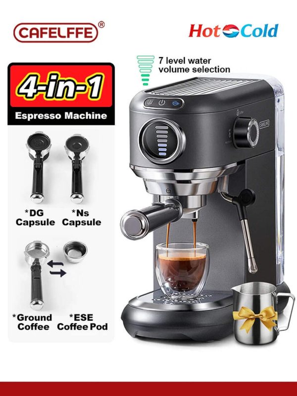 Cafelffe 4in1 Cafetera Cappuccino Coffee Machine Dolce gusto Nes Capsule Espress