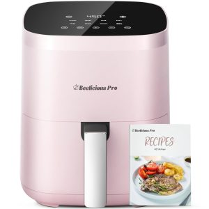 Air Fryer, Beelicious 8-in-1 Smart Compact 4QT Air Fryers, Shake Reminder, 45…