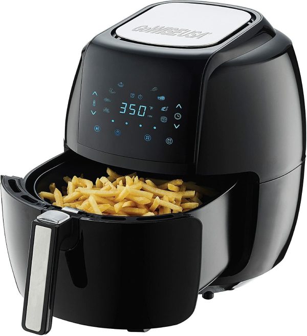 Digital Air Fryer 1700 Watt 5.8 QT 8-in-1 Programmable Electric Black New style