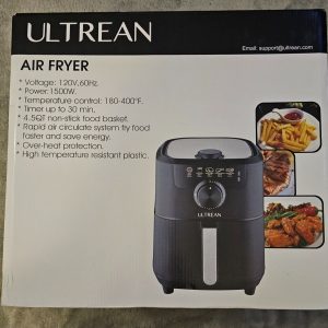 Ultrean Air Fryer – 4.5 Quart Electric Hot Air Fryers Oven Cooker