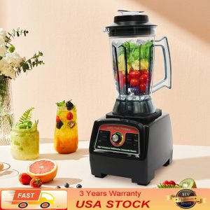 4L Heavy Duty Commercial Blender Mixer Power Smoothie Juicer Shakes Maker 2800W