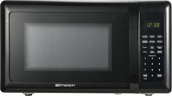 Emerson MW7302B Compact Countertop Microwave Oven with Touch 0.7, Black