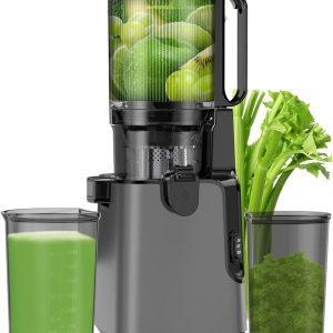 Juicer Machines with 6.1″ Extra Large Feed Chute, Cold Press Juicer for Whole Ve