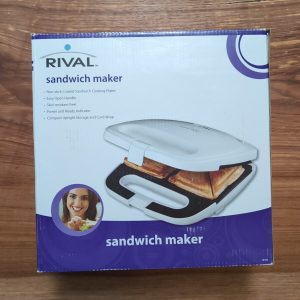 Rival Sandwich Maker With Non-Stick Coated Cooking Surface