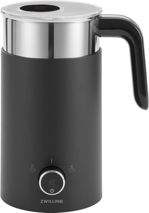 ZWILLING Enfinigy Milk Frother, Hot Cold Foam Electric Milk Frother, Velvety, Cr