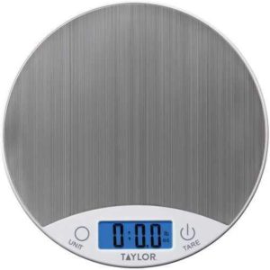 Taylor Stainless Steel Digital Kitchen Scale, One Size, White