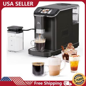 Automatic Espresso Machine Home Barista Latte Coffee Maker &Grinder Milk Frother