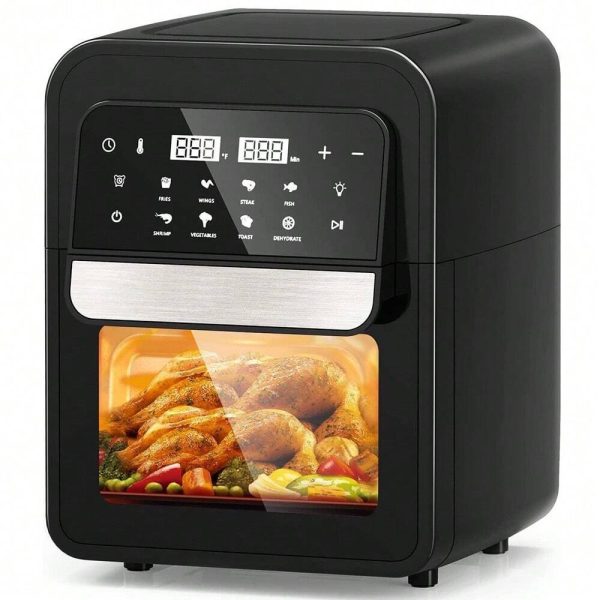 6.5QT Air Fryer Oven, 8-In-1 Stainless Steel Air Fryer With Digital Touchscreen