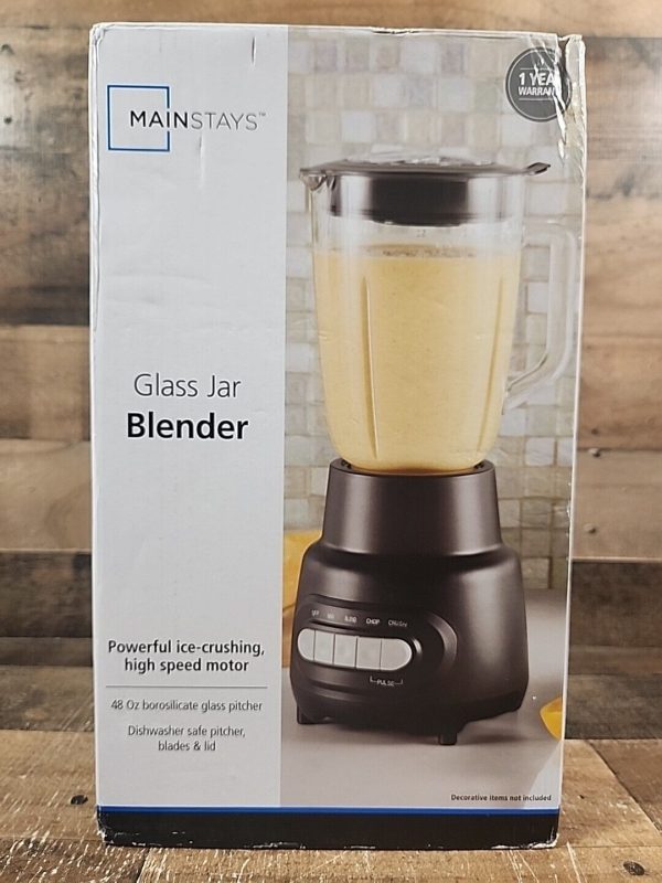 Mainstays Glass Jar 5 Speed Blender with 6-Cup Jar (48Oz) Capacity,New