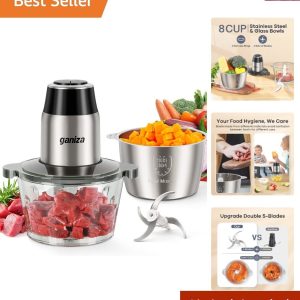 Food Processors, Electric Food Chopper with Meat Grinder & Vegetable Chopper …