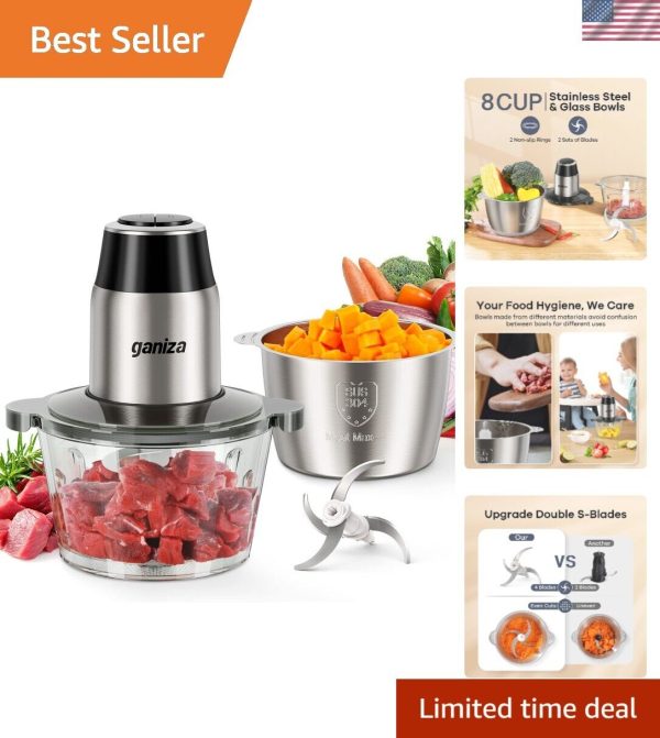 Food Processors, Electric Food Chopper with Meat Grinder & Vegetable Chopper …