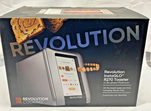 Revolution InstaGLO R270 Toaster In Brushed Platinum *NWB