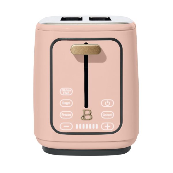 2 Slice Toaster with Touch-Activated Display, Rose