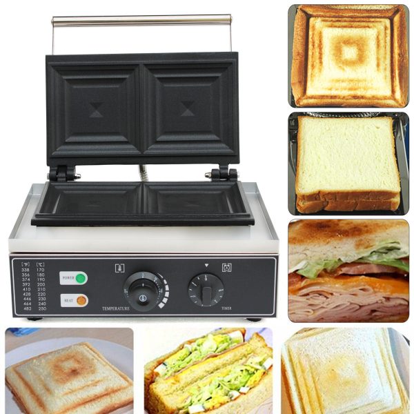 Stainless Steel Commercial Sandwich Machine Panini Press Grill Making Machine