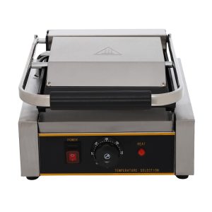 Commercial Panini Press Grooved Grill Sandwich Maker Machine Electric Contact