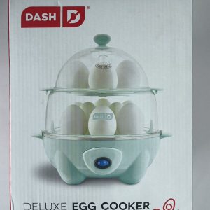 Dash Deluxe Egg Cooker 500 Watts Poach, Soft Boil, Omelette 12 Egg Capacity