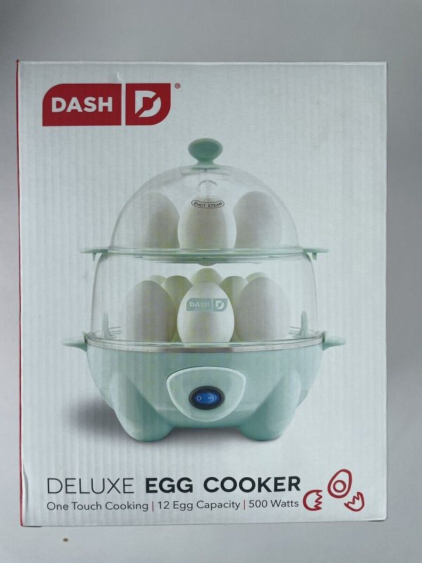 Dash Deluxe Egg Cooker 500 Watts Poach, Soft Boil, Omelette 12 Egg Capacity