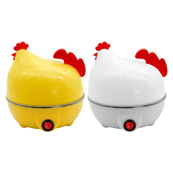 Cute Mini Electric Egg Cooker, Boiler, Steamer 7 Eggs Auto Off, Compact, Fast