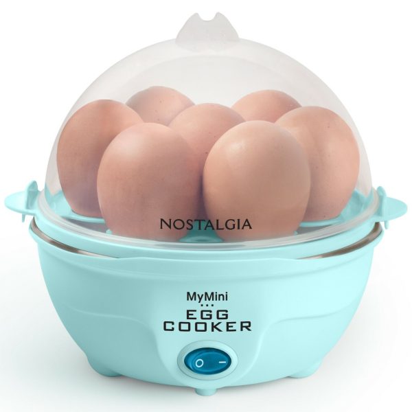 MyMini 7 Egg Rapid Cooker Teal Color Can Boil Scramble Poach Omelette Steam NIB