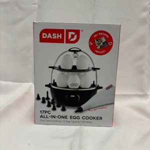 Dash Steam 17Pc All in one egg cooker 12 egg capacity 500 watts 20+ Recipe Guide