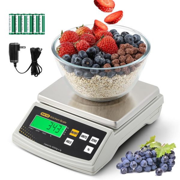 Digital Food Scale 12lb x 0.002lb Kitchen Scale Weight Ounces and Grams Weighing