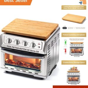 Space-Saving Cutting Board for TOA-70/TOA-65 Air Fryers – Perfect for Home Chefs