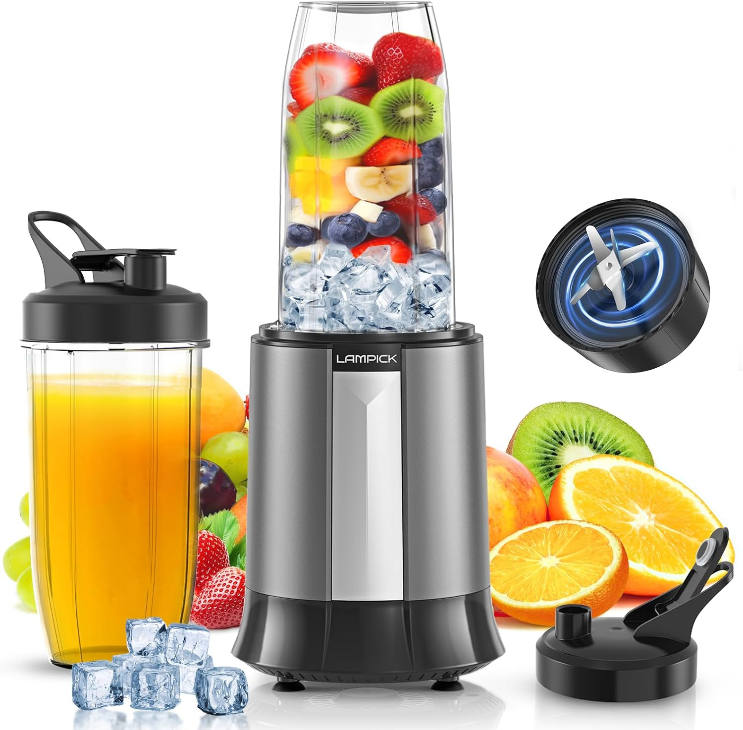 Smoothie Blender, 1300W Personal Blender for Smoothies, Shakes and Nutrient Extr