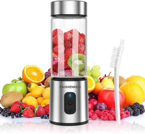 Glass Portable Blender for Smoothies: Personal Blender for Shakes and Smoothies