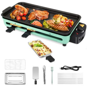 1500W Korean BBQ Grill Raclette Grill Smokeless Indoor Grill Electric Grill