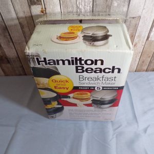 Hamilton Beach Breakfast Sandwich Maker 25475 (Ready In 5 Minutes) New Open Box