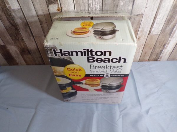 Hamilton Beach Breakfast Sandwich Maker 25475 (Ready In 5 Minutes) New Open Box