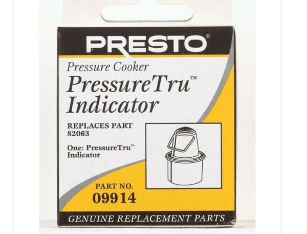 Presto PressureTru Indicator Jiggler 2.5, 3, 4 , 6 Quart Pressure Cookers 09914.