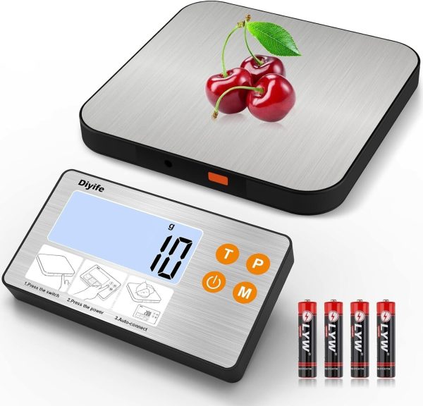 Rechargeable Food Scale with Grams and Oz, Multifunction Kitchen Scale for Food