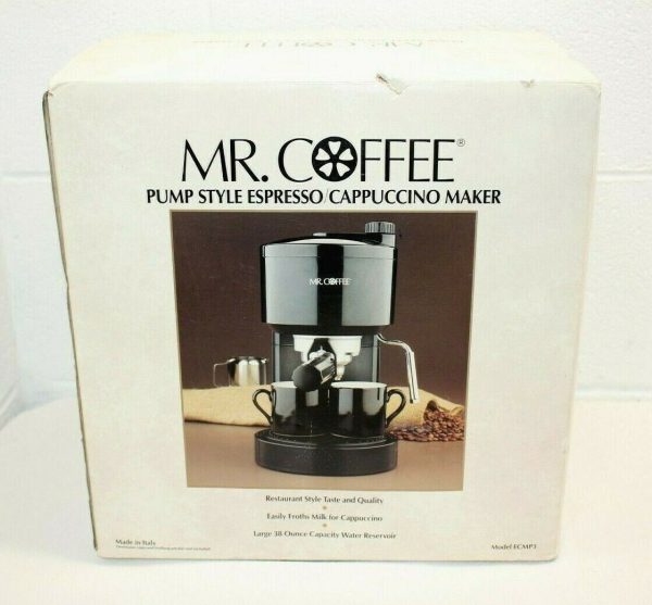 NOS NEW! Mr. Coffee Espresso Cappuccino Coffee Machine ECMP3 w/ Milk Frother