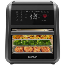 12-Quart 6-in-1 Air Fryer Oven with Digital Timer, Touchscreen, and 12 Preset…