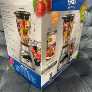 Oster Classic Series 16 Speed Blender with Food Chopper and Glass Jar