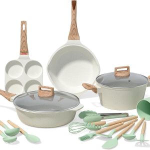 Aluminum Pots and Pans Set Nonstick, Kitchen Cookware Set, 16 Pieces