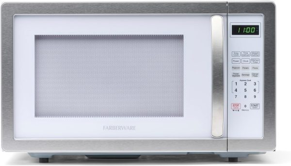 Countertop Microwave 1000 Watts, 1.1 Cu Ft – Microwave Oven with LED Lighting an