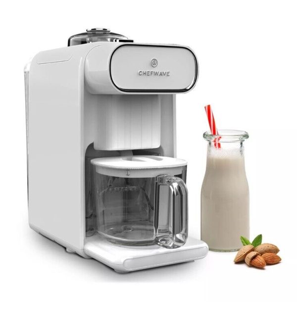 ChefWave Milkmade Non-Dairy Milk Maker with 6 Plant-Based Programs, Auto Cle