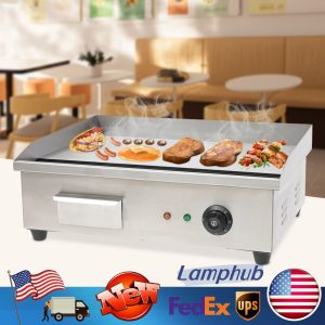 3000W Electric Countertop Griddle Grill BBQ Flat Plate For Commercial 110V US