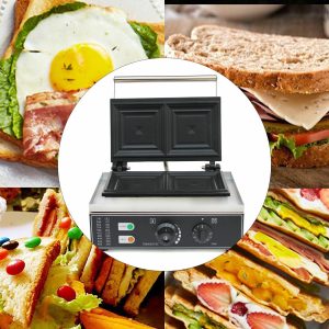 Stainless Steel Commercial Sandwich Machine Panini Press Grill Making Machine