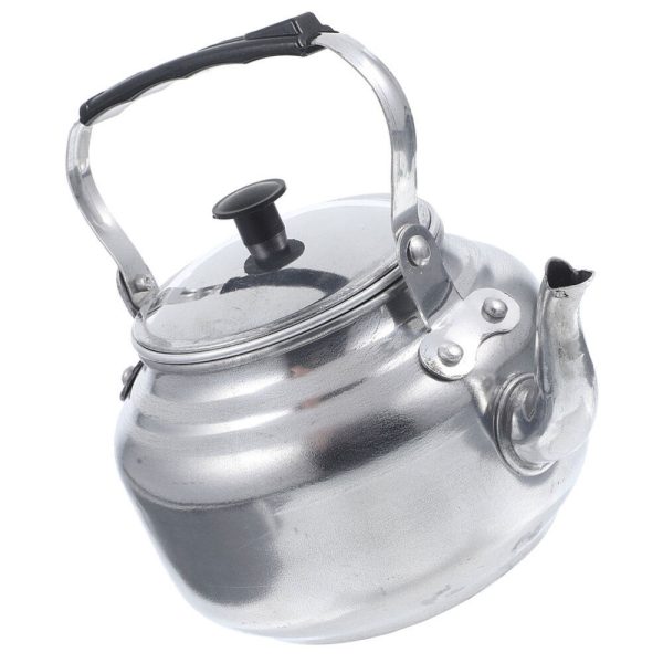 Electric Kettle Gooseneck Metal Teapot Vintage Anti-scald Handle