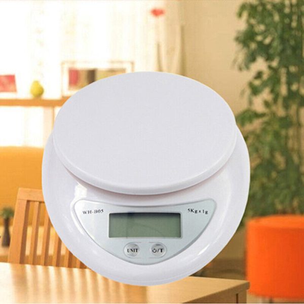 5Kg x 1g 11LB Electronic Digital Kitchen Scale Diet Food Compact LCD Weight