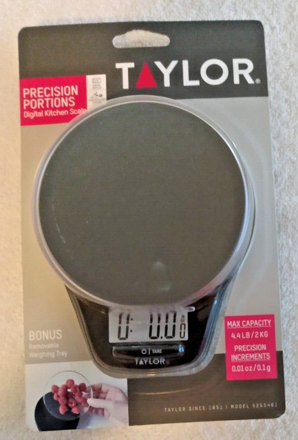 Taylor Digital Kitchen Scale Precision Diet New Sealed 4.4 Pound Capacity