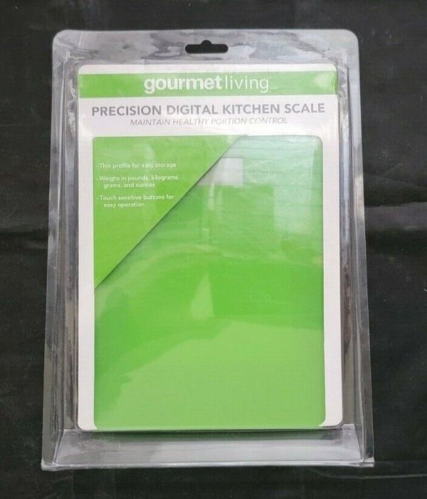 Gourmet Living Precision Digital Kitchen Scale Green