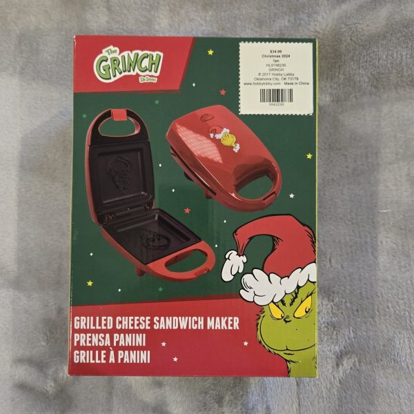 THE GRINCH DR. SEUSS GRILLED CHEESE SANDWICH MAKER